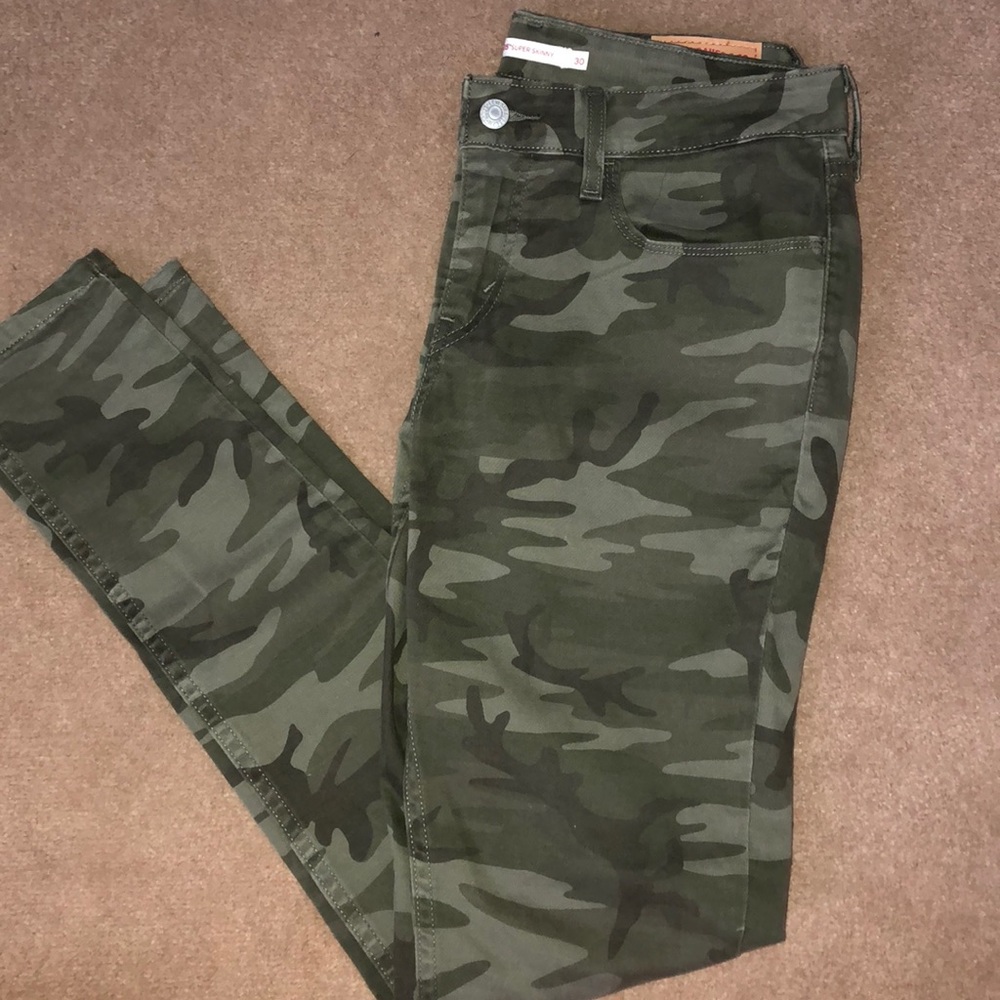 535 super skinny camo jeans